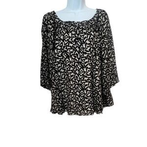 Style & Company Dolman Sleeve Blouse Size L